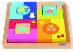 Puzzle-uri educative - Puzzle din lemn  cu 4 anotimpuri